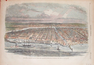 (Chicago) The City of Chicago, Illinois...New York: Harper's Weekly, 1860.