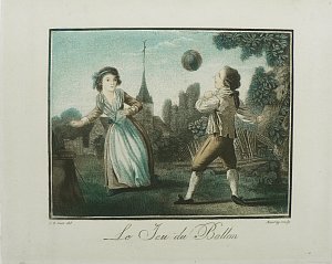 J.B. Huet. Le Jeu du Balloon. Paris, ca. 1800