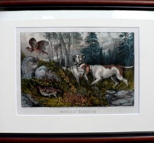 Currier and Ives. (Partridge Shooting) New York, 1870