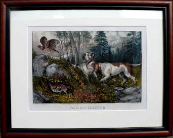 Currier and Ives. (Partridge Shooting) New York, 1870