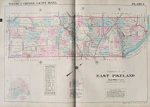 (East Pikeland) Plate 1. Philadelphia: Franklin Surveys, 1934