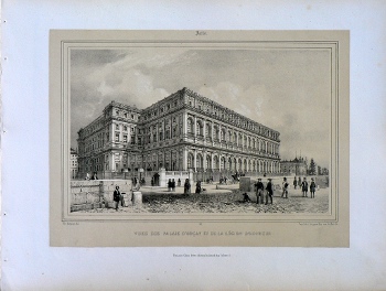 (Paris) Palais D'Orcay. Nouvelles Vues de Paris. Paris: Gihaut Freres, ca. 1870