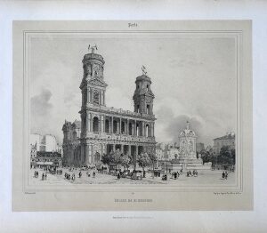 (Paris) St. Sulpice. Nouvelles Vues de Paris. Paris: gihault Freres, ca. 1870