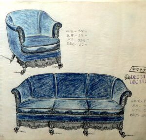 Gottlieb Buehler. 4795.5. (Upholstered Sofa and Chair) American, 1935