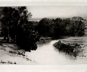 Haden, Seymour. Sunset In Ireland.1863