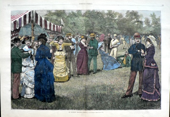 after A.B. Frost. (Archery) New York: Harpers Weekly, 1879