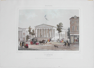 Augustus Kollner. U.S. Custom House. Views of American Cities New York: 1848