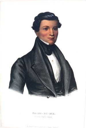 (Ottawa) Kanapima. History of the Indian Trribes... Philadelphia, 1842-44