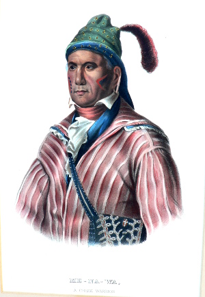 (Creek) Menawa. History of the Indian Tribes... Philadelphia, 1842-44