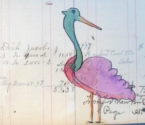 (Colorful Turkey) Watercolor and ink on paper