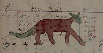 Wild Cat. Watercolor and ink on paper