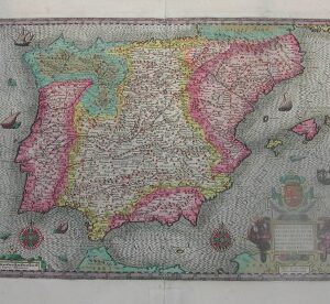 (Spain) Hondius, Jodicus. Hispaniae... Amsterdam, c. 1613