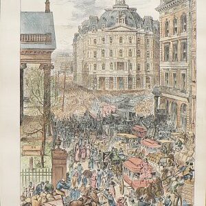 (New York) Blockade on Broadway New York: Harper's Weekly, 1883