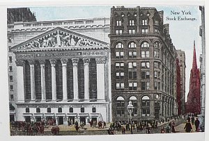 (New York City) The Stock Exchange. New York, circa 1920
