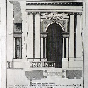 Ruggieri. Pl. 21. Palazzo window and pillar details. Florence, 1755