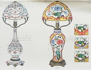 Gabriel Fourmaintraux. Pair of Lamps. Sevres, ca. 1900