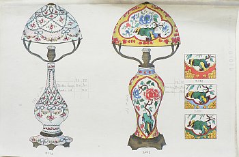 Gabriel Fourmaintraux. Pair of Lamps. Sevres, ca. 1900