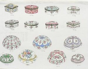 Gabriel Fourmaintraux. Boxes. Sevres, ca. 1900