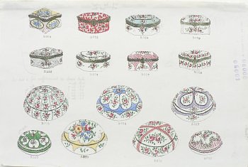 Gabriel Fourmaintraux. Boxes. Sevres, ca. 1900