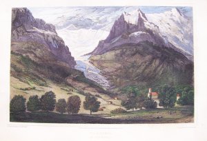 "Glacier at Grindelwald" Swiss Scenery, London 1820