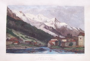 "Mont Blanc from Chamouny" Swiss Scenery, London 1820