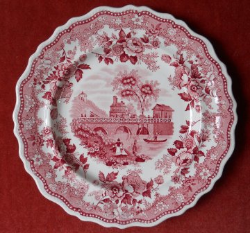 The Race Bridge. Staffordshire Transferware. Burslem. c. 1831