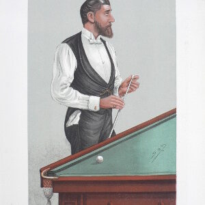 Vanity Fair. (Billiards) London, ca. 1900