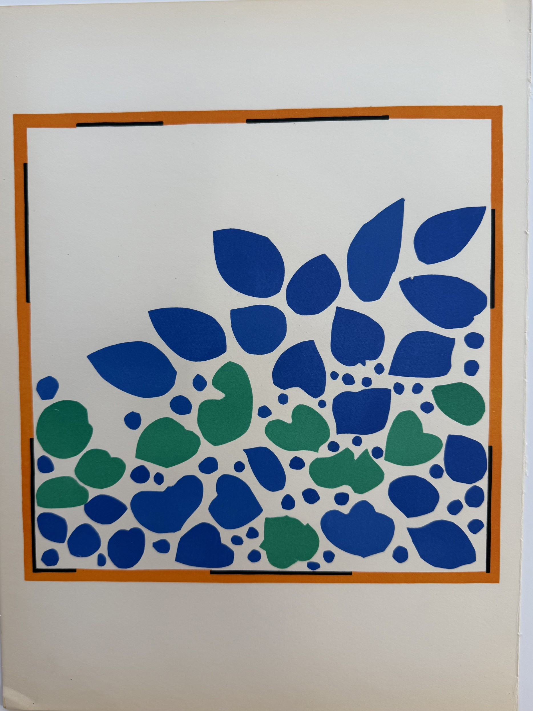 Matisse, Henri (Lierre, "Ivy") Verve. Paris, 1958. Framed