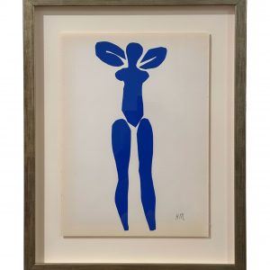 Matisse, Henri (Nu Bleu I) Verve. Paris, 1958. Framed
