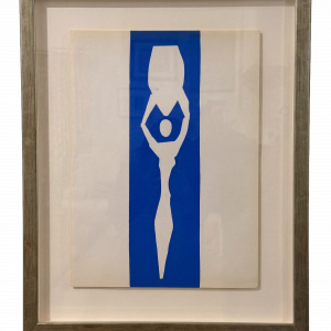 Matisse, Henri (Nu Bleu II) Verve. Paris, 1958. Framed
