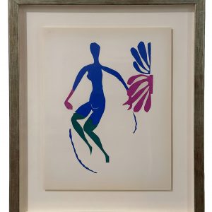 Matisse, Henri (Nu Bleu V) Verve. Paris, 1958. Framed
