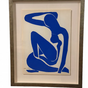 Matisse, Henri (Nu Bleu VI) Verve. Paris, 1958. Framed