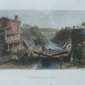 Bartlett, W.H. Lockport, Erie Canal. London, 1838
