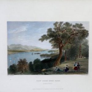 (Hyde Park) William H. Bartlett. American Scenery, London, 1839