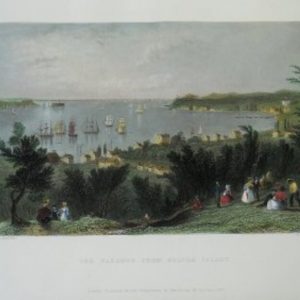 (Staten Island, New York City) William H. Bartlett. American Scenery. London, 1839