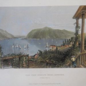 (Newburgh, Hudson River) William H. Bartlett. American Scenery. London, 1839
