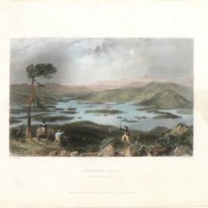 Squam Lake. William Henry Bartlett. American Scenery. London, 1839