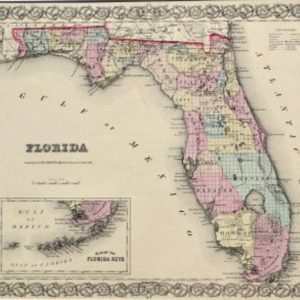 J. H. Colton (Florida and the Keys) General Atlas with Descriptions. Printed New York [1857]-1859