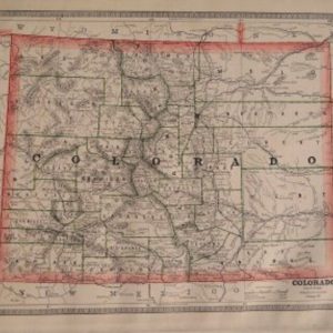 (Colorado) George F Cram. Chicago 1887.