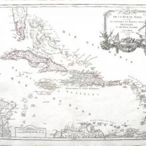 (Caribbean, West Indies) Robert de Vaugondy. Paris, 1757
