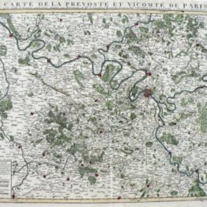 (Paris and Surrounding Area) Guillaume Delisle. Amsterdam: Covens and Mortier, c. 1735