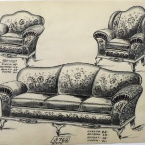 Gottlieb Buehler. 3762. (Sofa and 2 Chairs) American, 1922