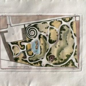 Jean Charles Krafft. (Plan with a Maze) Plans des plus Beaux Jardins... Paris: Levault, 1809