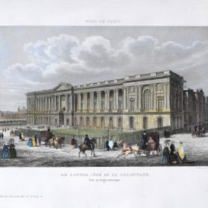 Claude Hilarie-Alphonse Chamouin (Le Louvre, Cote de a Colonnade). Collection de Vues de Paris… Paris 1845