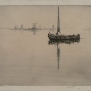 James McBey. (Zaandam) Etching. 1824