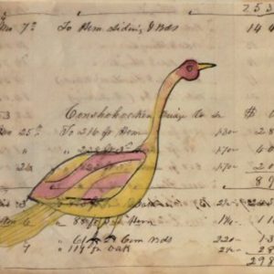 (Goose) Watercolor and ink on paper