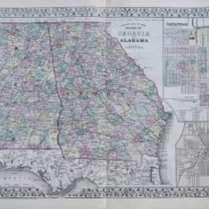 Georgia and Alabama (Savannah and Atlanta). Washington, S. Augustus Mitchell, 1872