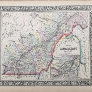 S. Augustus Mitchell (Canada East) New General Atlas. Philadelphia [1860]-1864