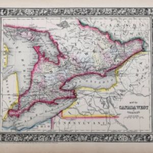 S. Augustus Mitchell (Canada West) New General Atlas. Philadelphia [1860]-1864
