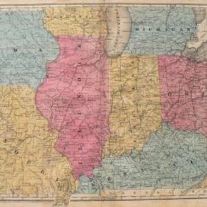 S.A. Mitchell. "Map of the ...WESTERN STATES..." Philadelphia, 1852